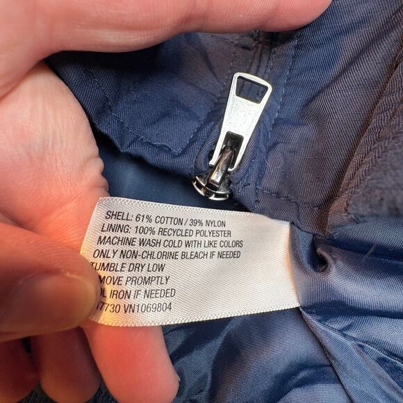 Goodfellow & Co Men’s Water-Resistant Bomber Jacket – Size L – Navy Blue Lightwe - Picture 7 of 7